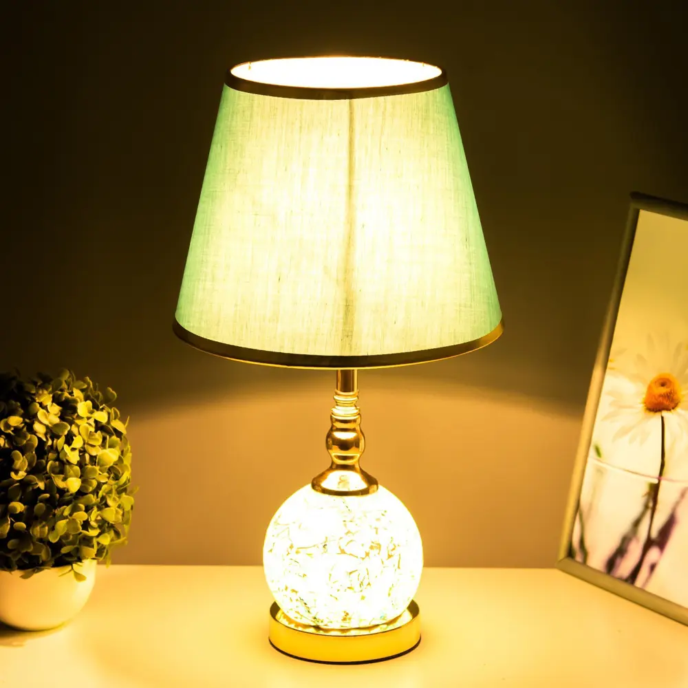 Фото 3 Настольная лампа RISALUX 64A-28237 цвет жёлтый золотой