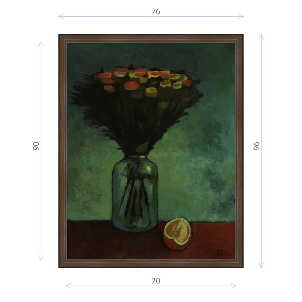 Фото Картина в раме Декор депо Константин Малютин "Банка с цветами" E21 96x76 см без стекла Фото Картина в раме Декор депо Константин Малютин "Банка с цветами" E21 96x76 см без стекла