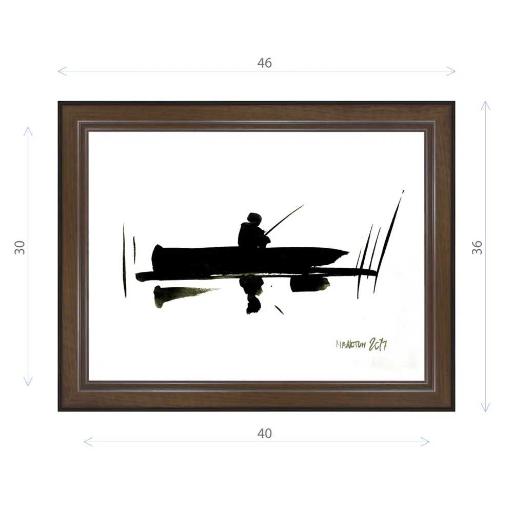 Фото Картина в раме Декор депо Константин Малютин "Рыбалка" E21 36x46 см без стекла Фото Картина в раме Декор депо Константин Малютин "Рыбалка" E21 36x46 см без стекла