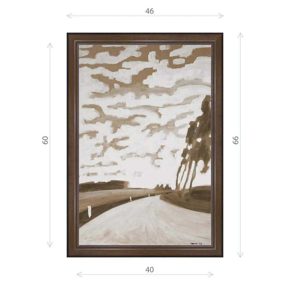 Фото Картина в раме Декор депо Константин Малютин "Облака над дорогой" E21 66x46 см без стекла Фото Картина в раме Декор депо Константин Малютин "Облака над дорогой" E21 66x46 см без стекла