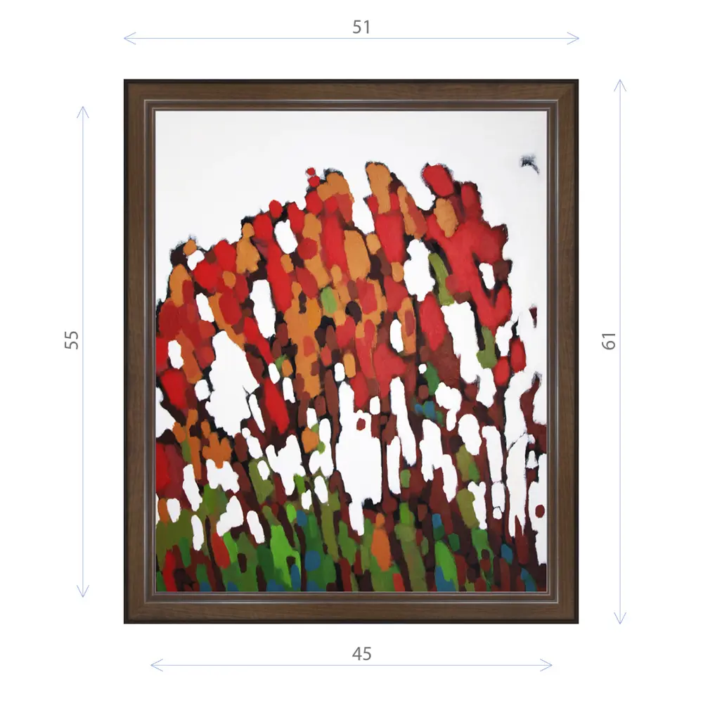 Фото Картина в раме Декор депо Константин Малютин "Деревья на чистом заливе" E21 61x51 см без стекла