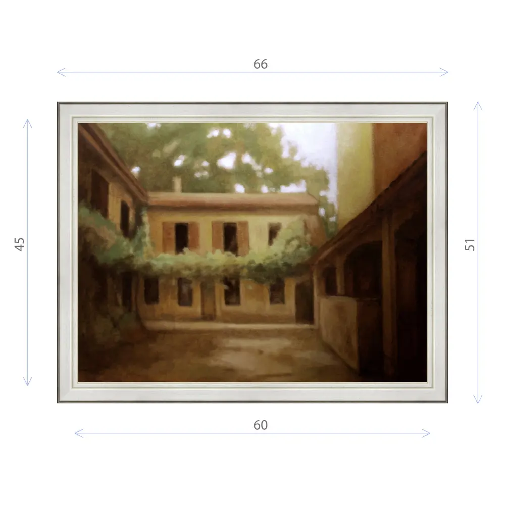 Фото Картина в раме Декор депо Константин Малютин "Внутренний двор" E20 51x66 см без стекла Фото Картина в раме Декор депо Константин Малютин "Внутренний двор" E20 51x66 см без стекла