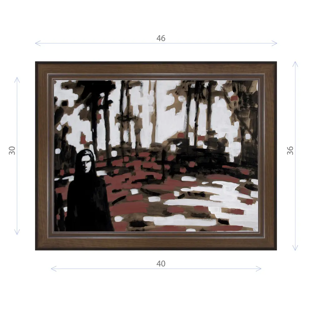 Фото Картина в раме Декор депо Константин Малютин "Прогулка в лесу" E21 36x46 см без стекла Фото Картина в раме Декор депо Константин Малютин "Прогулка в лесу" E21 36x46 см без стекла