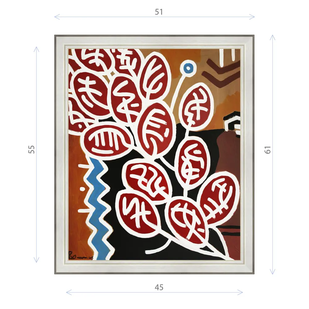 Фото Картина в раме Декор депо Константин Малютин "Условная флора 5" E20 61x51 см без стекла Фото Картина в раме Декор депо Константин Малютин "Условная флора 5" E20 61x51 см без стекла