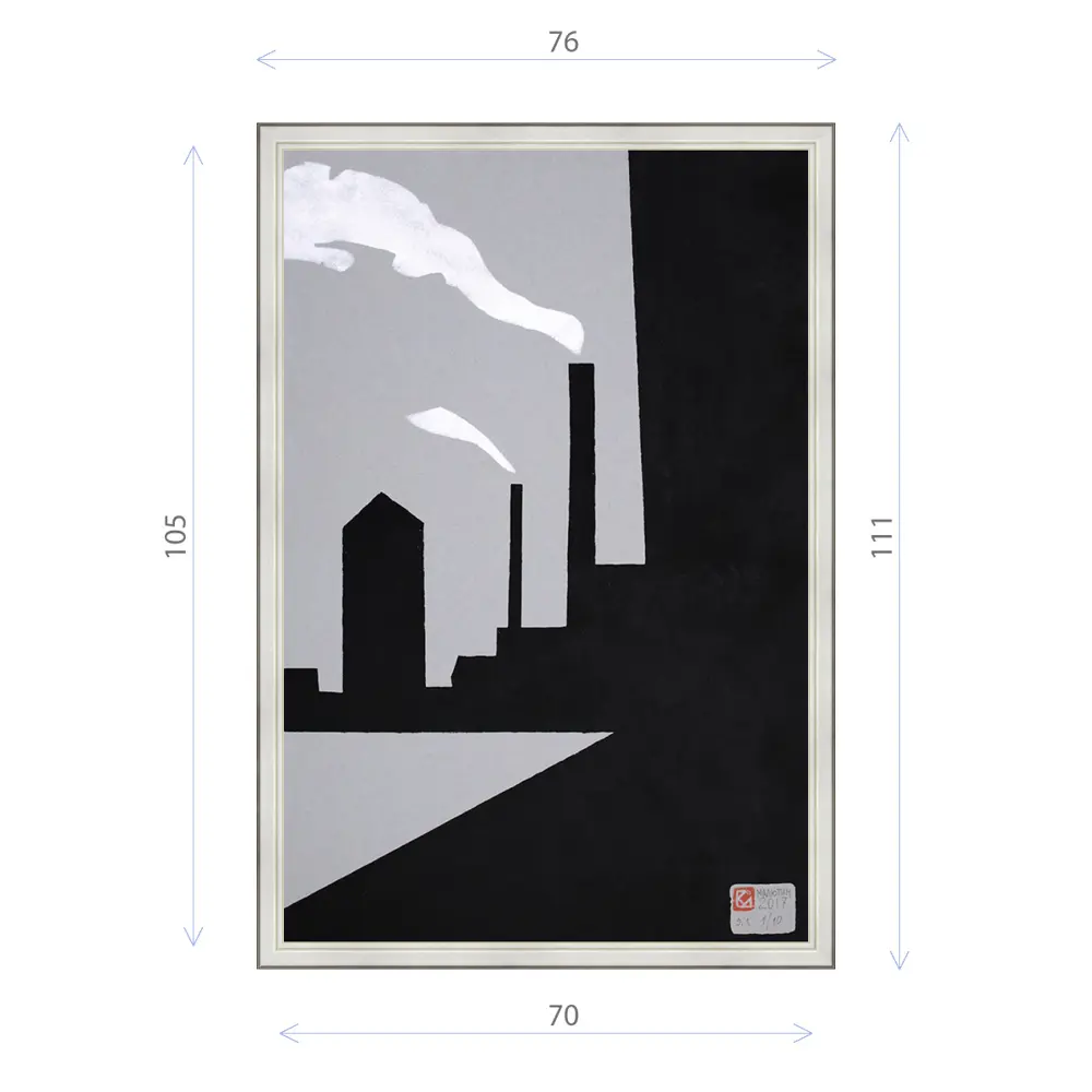 Фото Картина в раме Декор депо Константин Малютин "Завод 4" E20 111x76 см без стекла Фото Картина в раме Декор депо Константин Малютин "Завод 4" E20 111x76 см без стекла