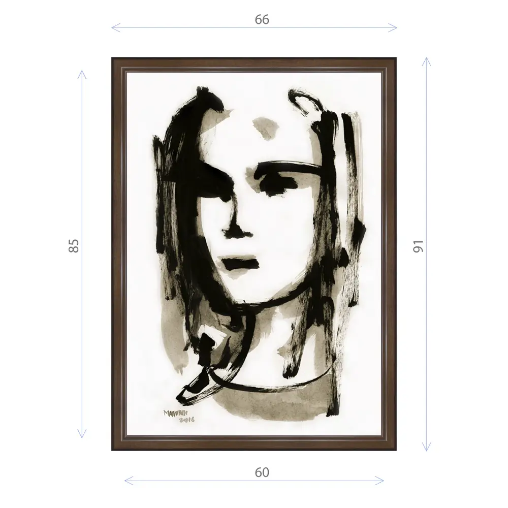 Фото Картина в раме Декор депо Константин Малютин "Портрет 2" E21 91x66 см без стекла Фото Картина в раме Декор депо Константин Малютин "Портрет 2" E21 91x66 см без стекла