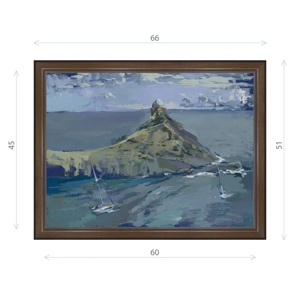 Фото Картина в раме Декор депо Ксения Черномор "Яхты в Царской бухте" E21 51x66 см без стекла Фото Картина в раме Декор депо Ксения Черномор "Яхты в Царской бухте" E21 51x66 см без стекла