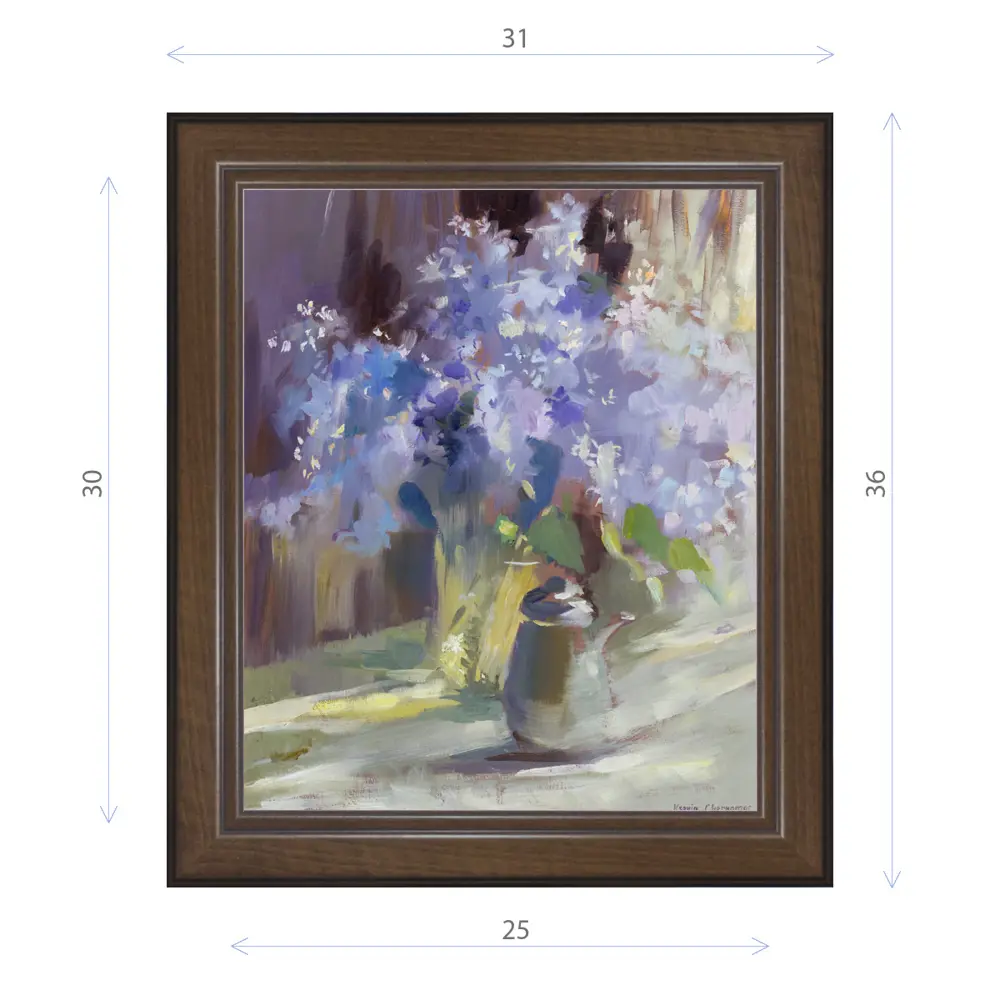 Фото Картина в раме Декор депо Ксения Черномор "Сиреневый дождь" E21 36x31 см без стекла Фото Картина в раме Декор депо Ксения Черномор "Сиреневый дождь" E21 36x31 см без стекла