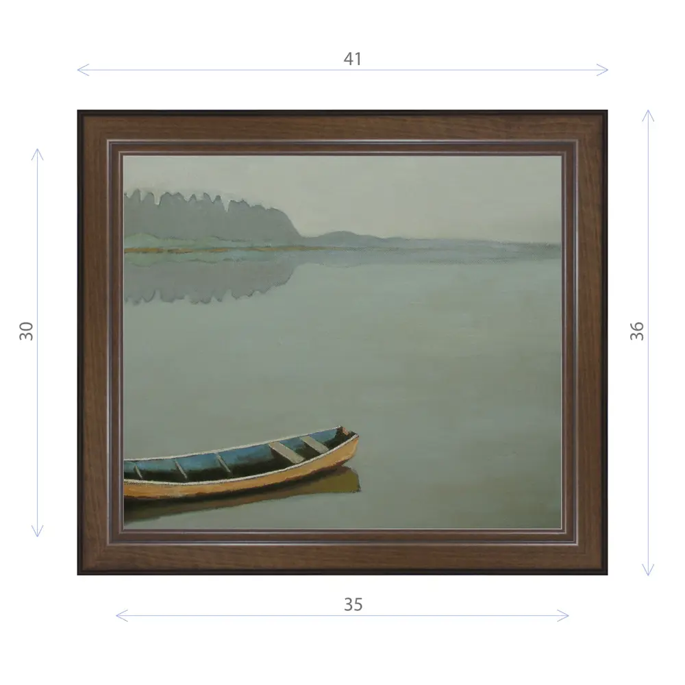 Фото Картина в раме Декор депо Константин Малютин "Больша вода" E21 36x41 см без стекла Фото Картина в раме Декор депо Константин Малютин "Больша вода" E21 36x41 см без стекла