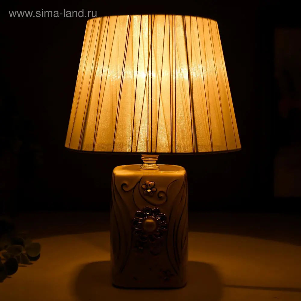 Фото 3 Настольная лампа RISALUX 5150276 16165 FSNL-374 цвет белый Фото 3 Настольная лампа RISALUX 5150276 16165 FSNL-374 цвет белый