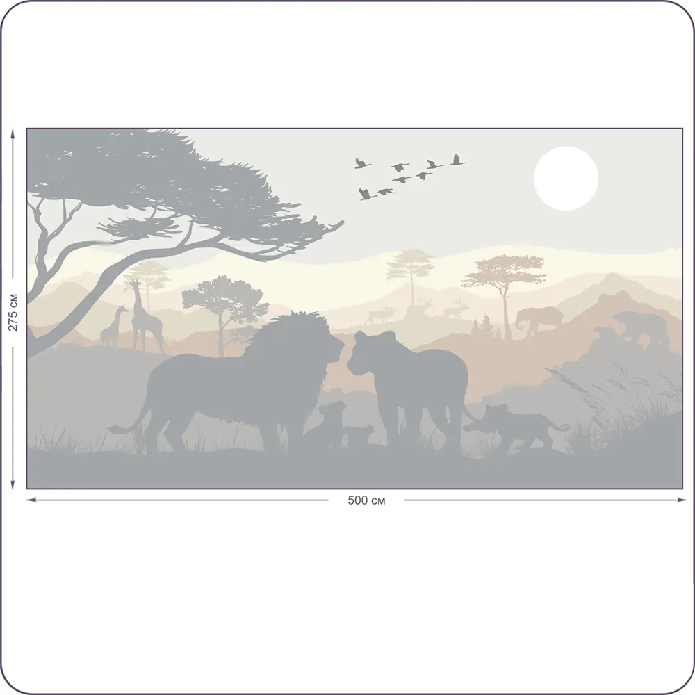 Фото 2 Фотообои бесшовные флизелиновые Bartonwall 500x275 см Джунгли Лев K260 Фото 2 Фотообои бесшовные флизелиновые Bartonwall 500x275 см Джунгли Лев K260