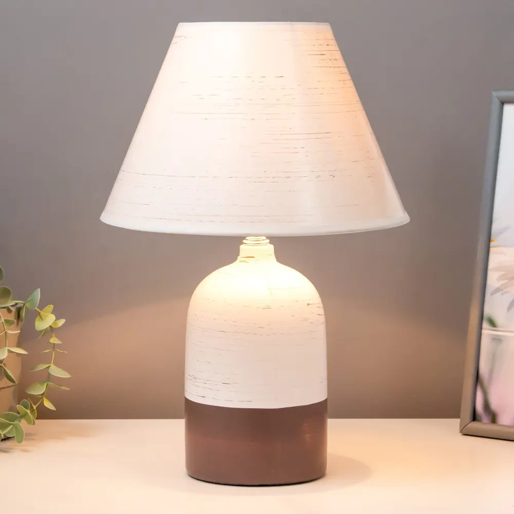 Фото 2 Настольная лампа RISALUX 5448856 16394 F761TT-1230 цвет белый