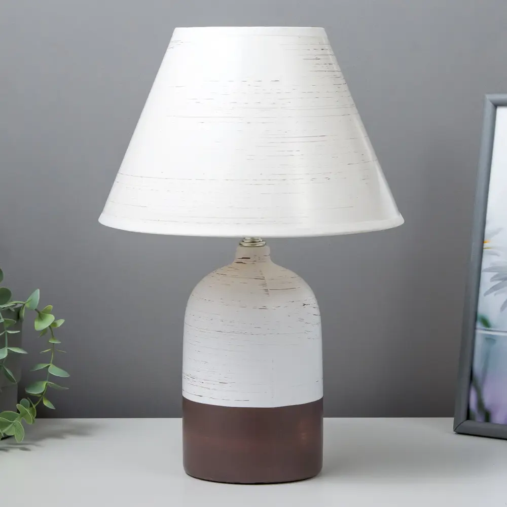 Фото Настольная лампа RISALUX 5448856 16394 F761TT-1230 цвет белый