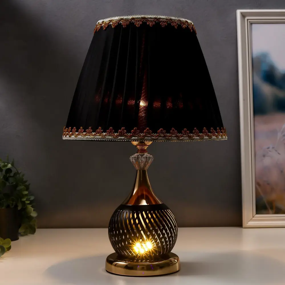 Фото 2 Настольная лампа RISALUX 5469674 16434 FTL-016 цвет золото Фото 2 Настольная лампа RISALUX 5469674 16434 FTL-016 цвет золото