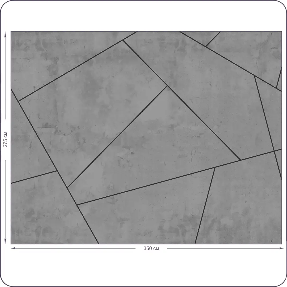 Фото 2 Фотообои бесшовные флизелиновые Bartonwall 350x275 см Лофт Бетон Геометрия M170-K Фото 2 Фотообои бесшовные флизелиновые Bartonwall 350x275 см Лофт Бетон Геометрия M170-K