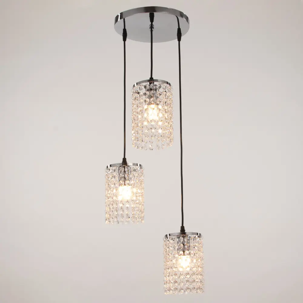 Фото 2 Светильник подвесной BAYERLUX 2094 3 лампы 6 м² цвет хром Фото 2 Светильник подвесной BAYERLUX 2094 3 лампы 6 м² цвет хром