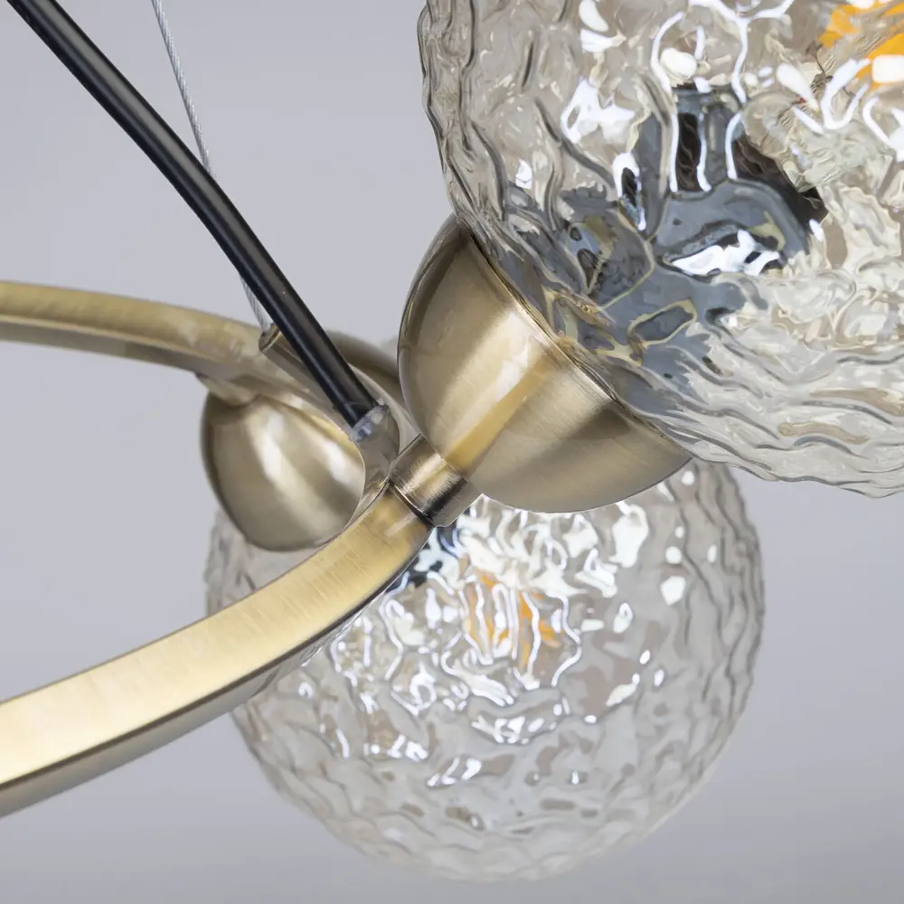 Фото 6 Люстра подвесная Вальтер De markt 800310155 8 ламп 16 м² цвет латунь