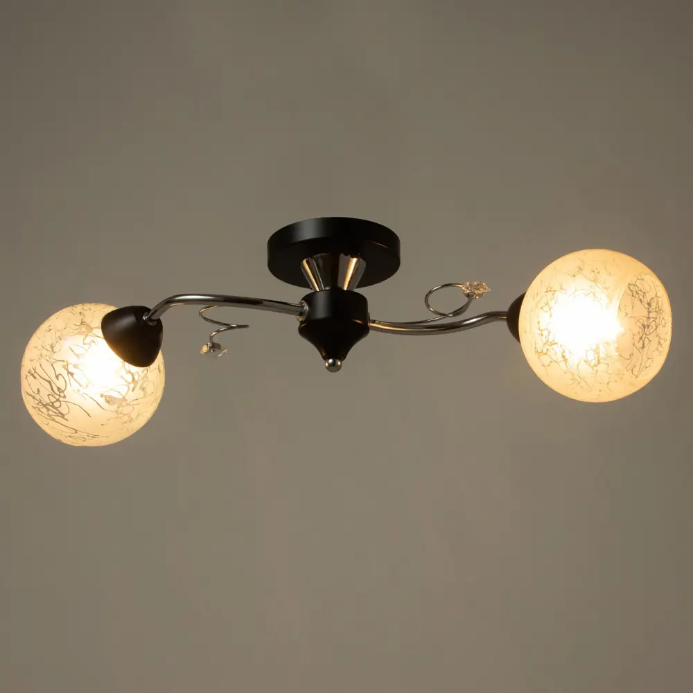 Фото 3 Светильник потолочный BAYERLUX FTL-034 2 лампы 4 м² цвет черный