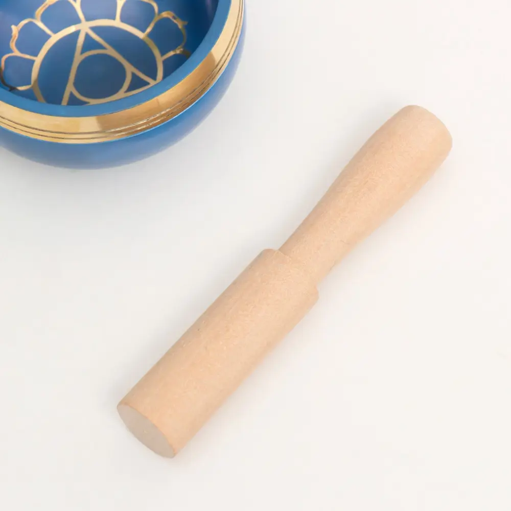 Фото 2 Сувенир поющая чаша "Голубая" с резонатором d-8 см Фото 2 Сувенир поющая чаша "Голубая" с резонатором d-8 см