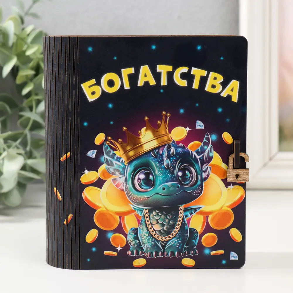 Фото Копилка-шкатулка "Дракон. Богатства" 14x12x5 см Фото Копилка-шкатулка "Дракон. Богатства" 14x12x5 см