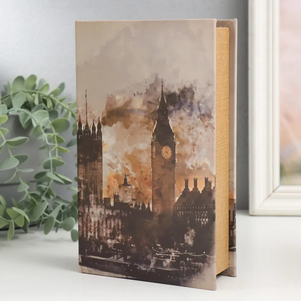 Фото 2 Шкатулка сейф-книга "Лондон" 21x13x5 см Фото 2 Шкатулка сейф-книга "Лондон" 21x13x5 см