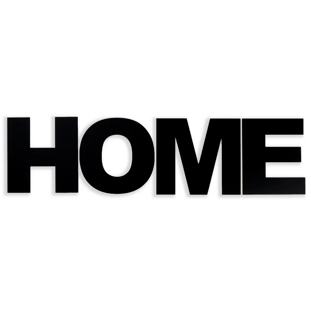 Фото 2 Панно на стену декоративное "Home" высота букв 30 см набор 4 детали, чёрный Фото 2 Панно на стену декоративное "Home" высота букв 30 см набор 4 детали, чёрный