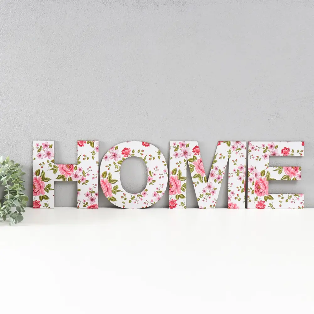 Фото 2 Панно на стену декоративное "Home. Розы" высота букв 19.5 см набор 4 детали розы Фото 2 Панно на стену декоративное "Home. Розы" высота букв 19.5 см набор 4 детали розы
