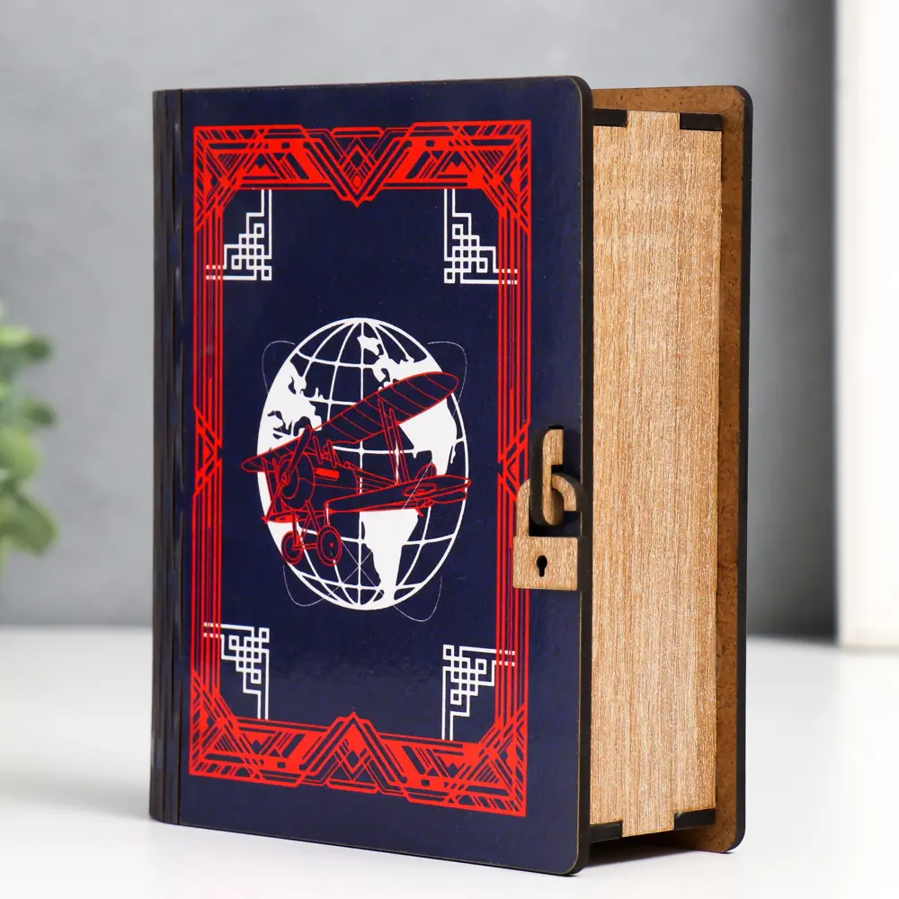 Фото 3 Шкатулка-книга "Самолёты" 14x12x5 см Фото 3 Шкатулка-книга "Самолёты" 14x12x5 см