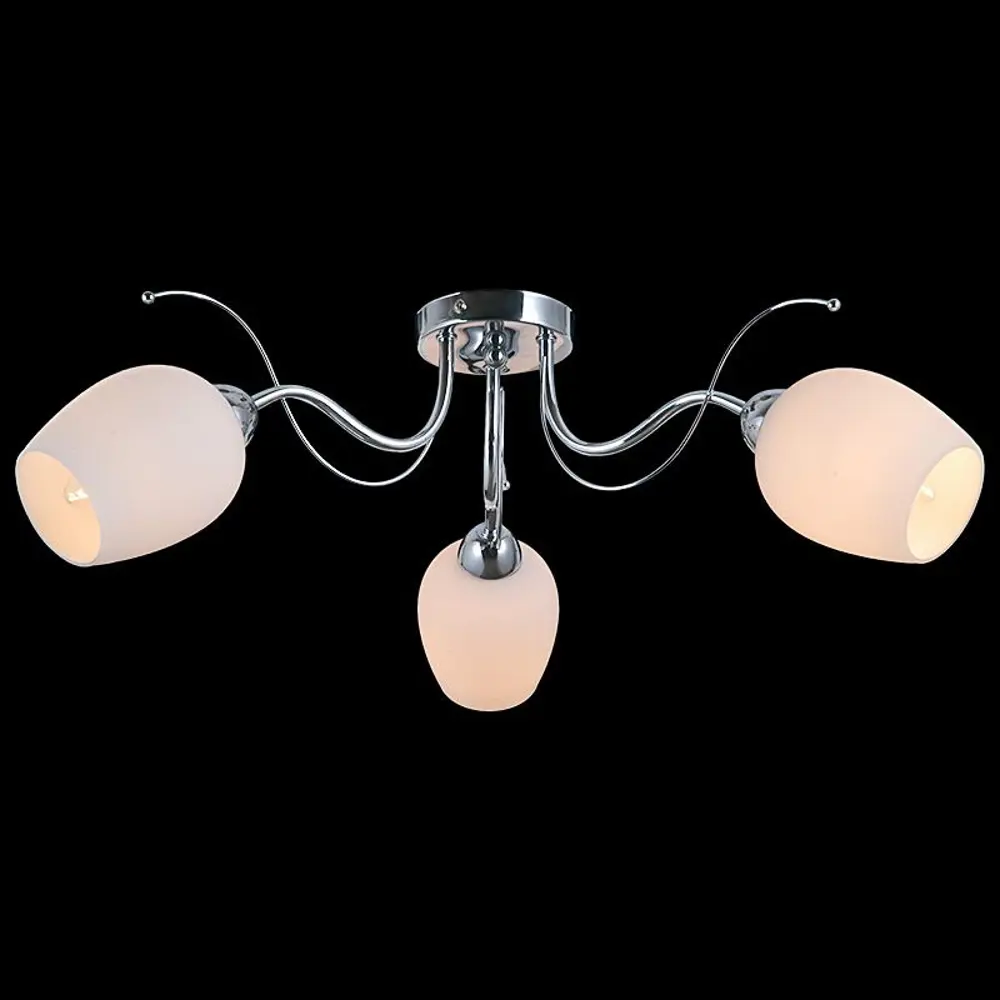 Фото Люстра потолочная Illumico Il0016-3csq-79 cr 3 лампы 6 м² цвет хром Фото Люстра потолочная Illumico Il0016-3csq-79 cr 3 лампы 6 м² цвет хром