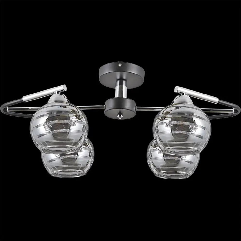 Фото 2 Люстра на штанге Illumico Il9801-4csq-79 cr bk 4 лампы 8 м² цвет черный Фото 2 Люстра на штанге Illumico Il9801-4csq-79 cr bk 4 лампы 8 м² цвет черный