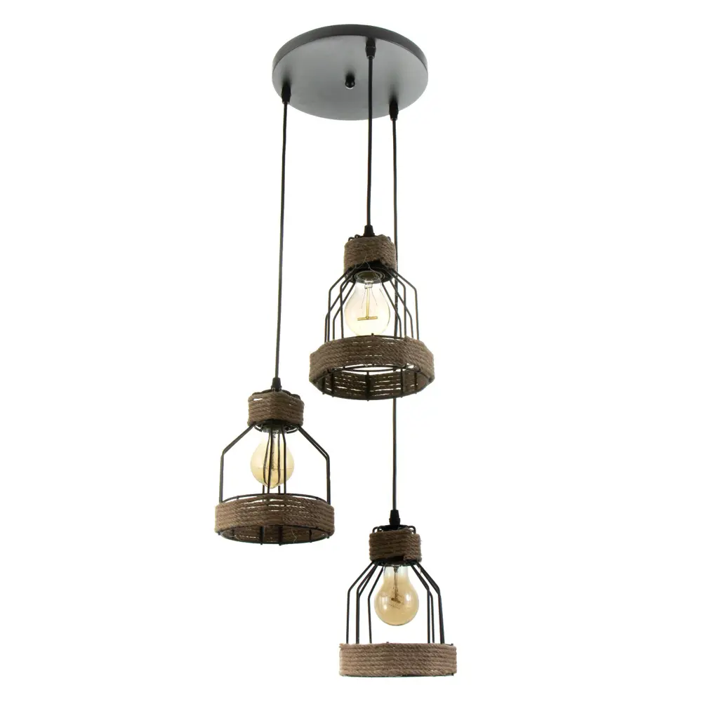 Фото Светильник подвесной BAYERLUX NSL-010 3 лампы 6 м² цвет черный Фото Светильник подвесной BAYERLUX NSL-010 3 лампы 6 м² цвет черный