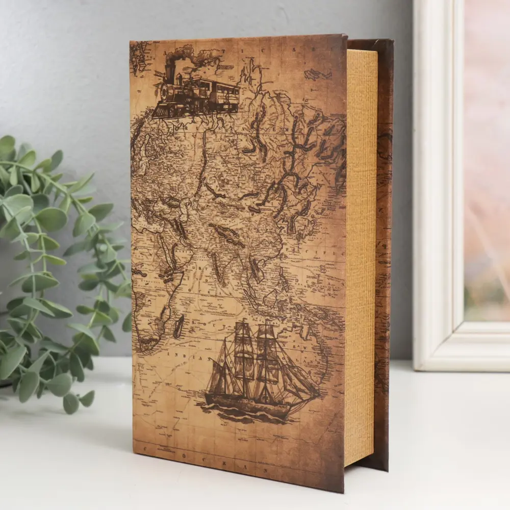Фото 2 Шкатулка сейф-книга "Корабль в Индийском океане" 21x13x5 см Фото 2 Шкатулка сейф-книга "Корабль в Индийском океане" 21x13x5 см