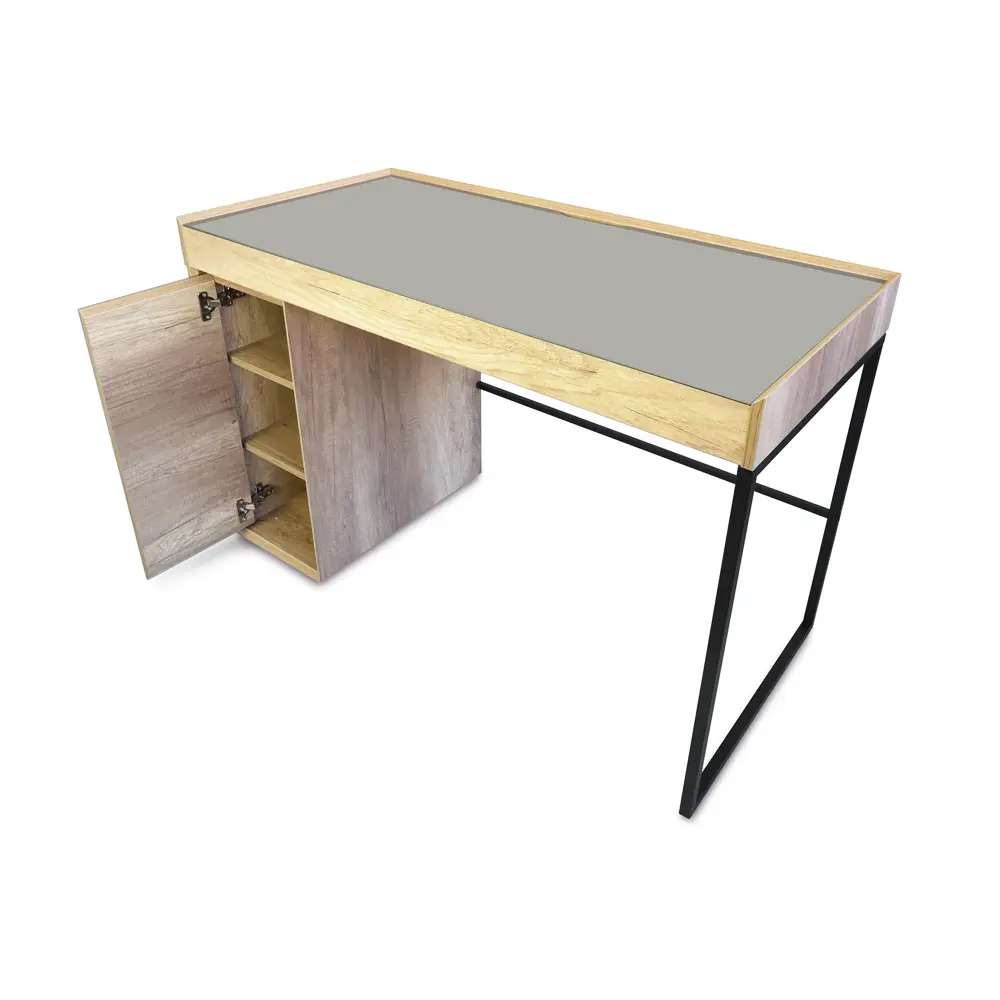 Фото 10 Офисный стол Metaldesign Proxima MD 7072 120x78x58 см ЛДСП цвет графитовый серый/дуб каньон Фото 10 Офисный стол Metaldesign Proxima MD 7072 120x78x58 см ЛДСП цвет графитовый серый/дуб каньон