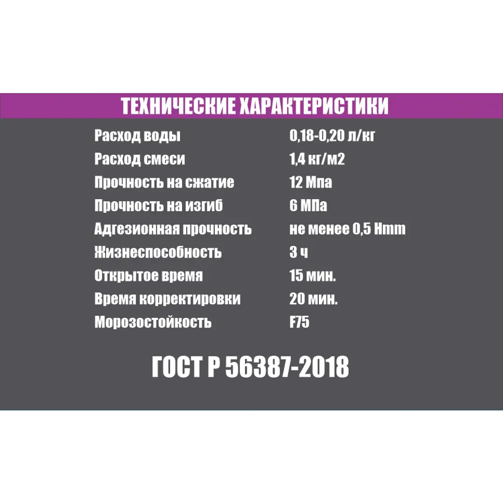 Фото 3 Клей для плитки Сартэксим КП-А2 25 кг Фото 3 Клей для плитки Сартэксим КП-А2 25 кг