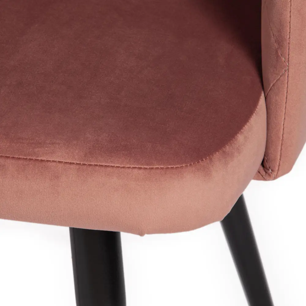 Фото 4 Кресло Tetchair Valentino 55x80x55 см ткань цвет коралловый