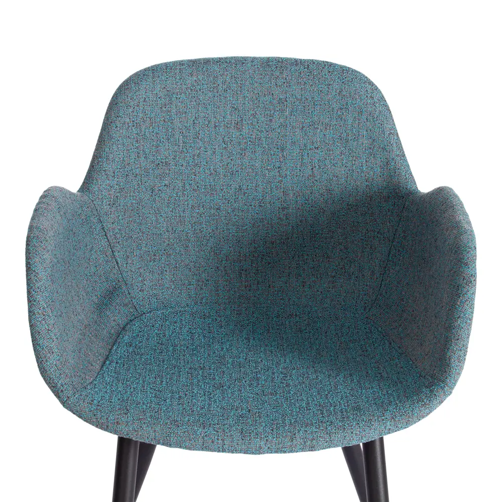 Фото 6 Кресло Tetchair Valentino 55x81x58 см ткань цвет бирюзовый/черный Фото 6 Кресло Tetchair Valentino 55x81x58 см ткань цвет бирюзовый/черный