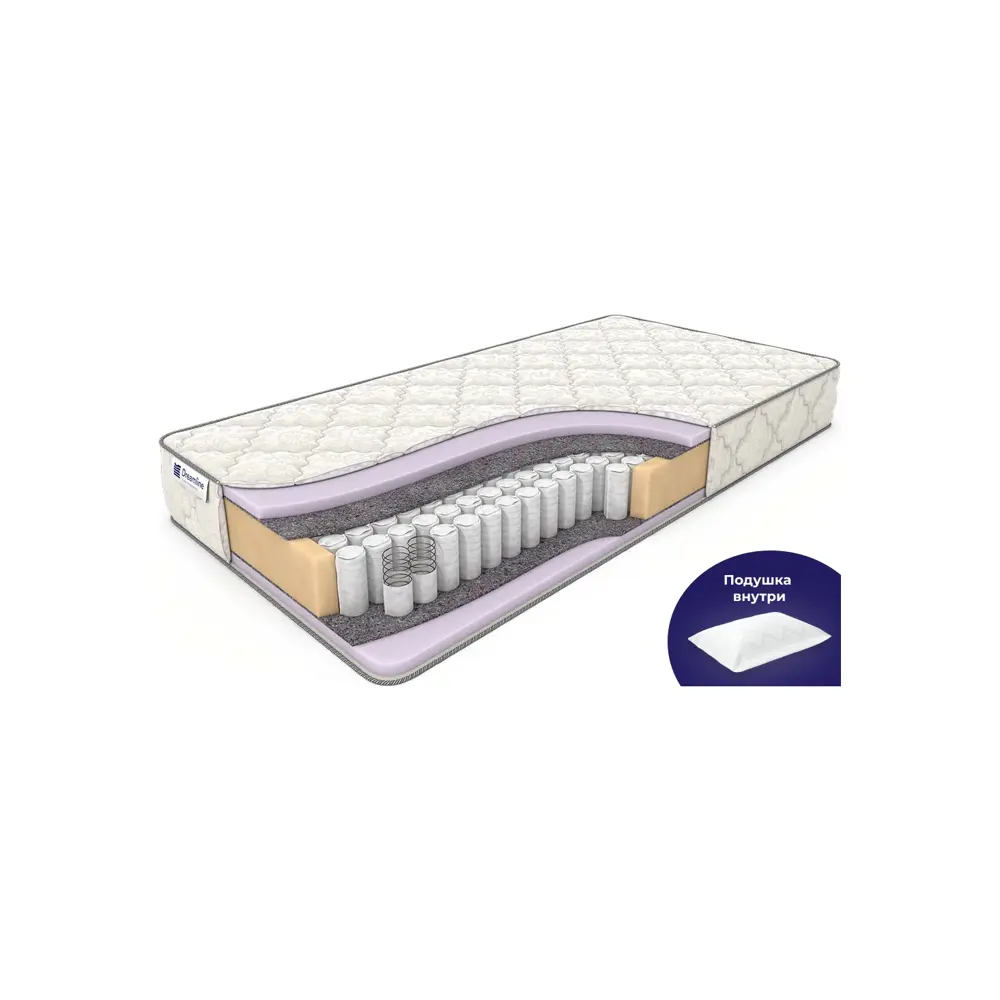 Фото Матрас Dreamline Eco Foam TFK 160x180 см, независимый пружинный блок, двуспальный