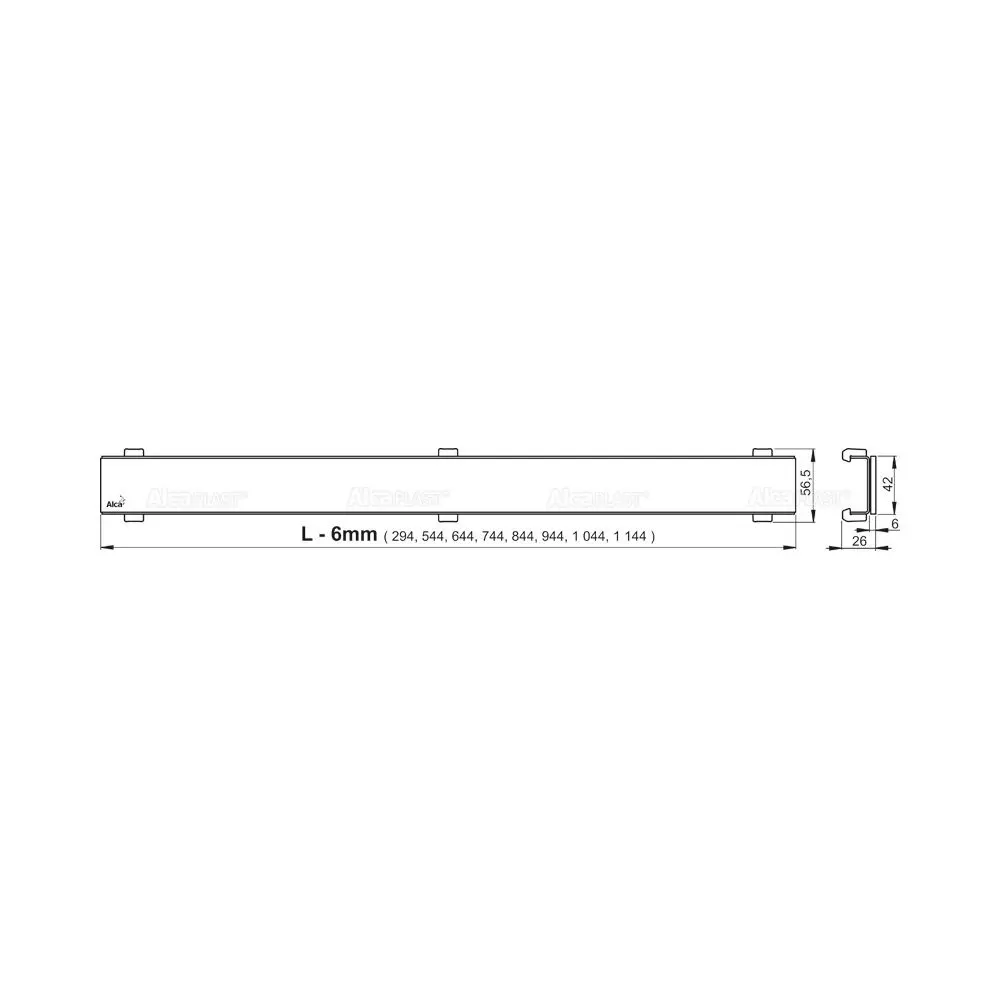Фото 4 Трап для душа Alcaplast APZ1006S Professional 550 мм вертикальный выход Ø50 мм Фото 4 Трап для душа Alcaplast APZ1006S Professional 550 мм вертикальный выход Ø50 мм