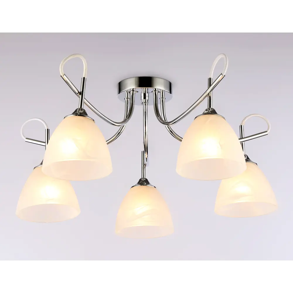 Фото 3 Люстра на штанге AMBRELLA LIGHT TR3042 Traditional 5 ламп 12 м² цвет белый Фото 3 Люстра на штанге AMBRELLA LIGHT TR3042 Traditional 5 ламп 12 м² цвет белый