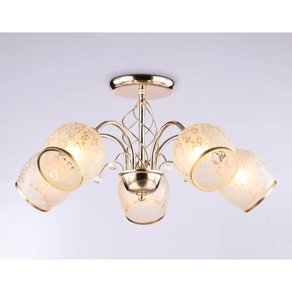 Фото 2 Люстра на штанге AMBRELLA LIGHT TR3189 Traditional 5 ламп 12 м² цвет белый Фото 2 Люстра на штанге AMBRELLA LIGHT TR3189 Traditional 5 ламп 12 м² цвет белый