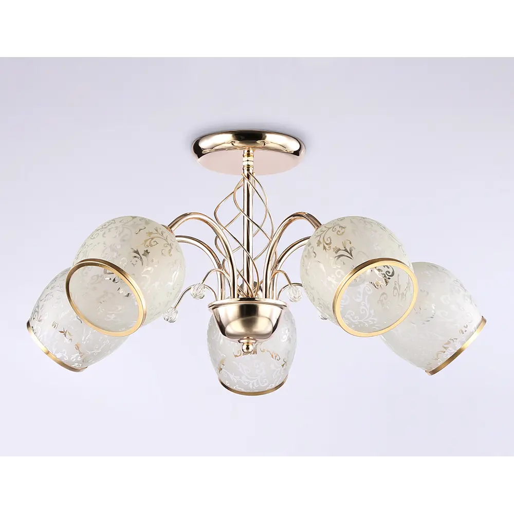 Фото 6 Люстра на штанге AMBRELLA LIGHT TR3189 Traditional 5 ламп 12 м² цвет белый Фото 6 Люстра на штанге AMBRELLA LIGHT TR3189 Traditional 5 ламп 12 м² цвет белый