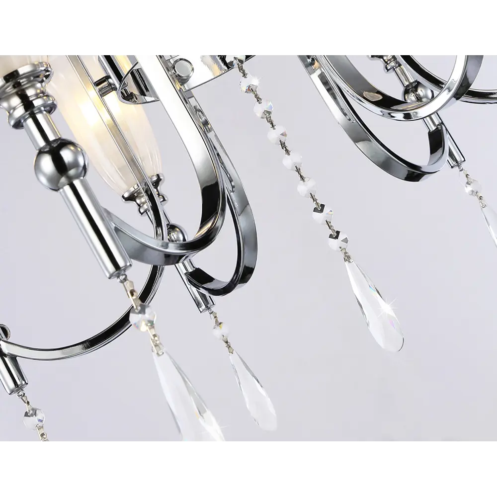 Фото 8 Люстра потолочная AMBRELLA LIGHT TR3243 Traditional 6 ламп 18 м² цвет хром Фото 8 Люстра потолочная AMBRELLA LIGHT TR3243 Traditional 6 ламп 18 м² цвет хром