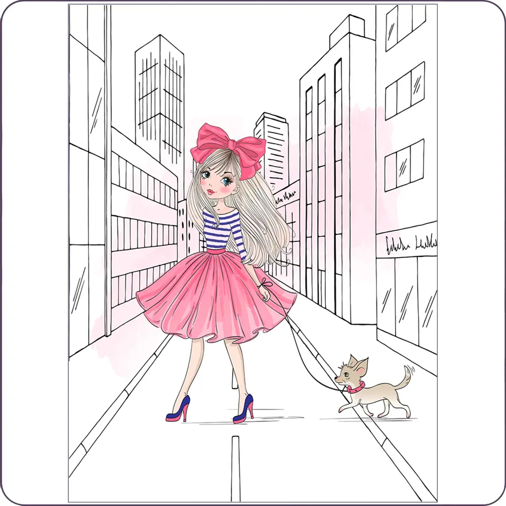 Фото 2 Фотообои флизелиновые Bartonwall 200x270 см Девушка с собакой Фото 2 Фотообои флизелиновые Bartonwall 200x270 см Девушка с собакой