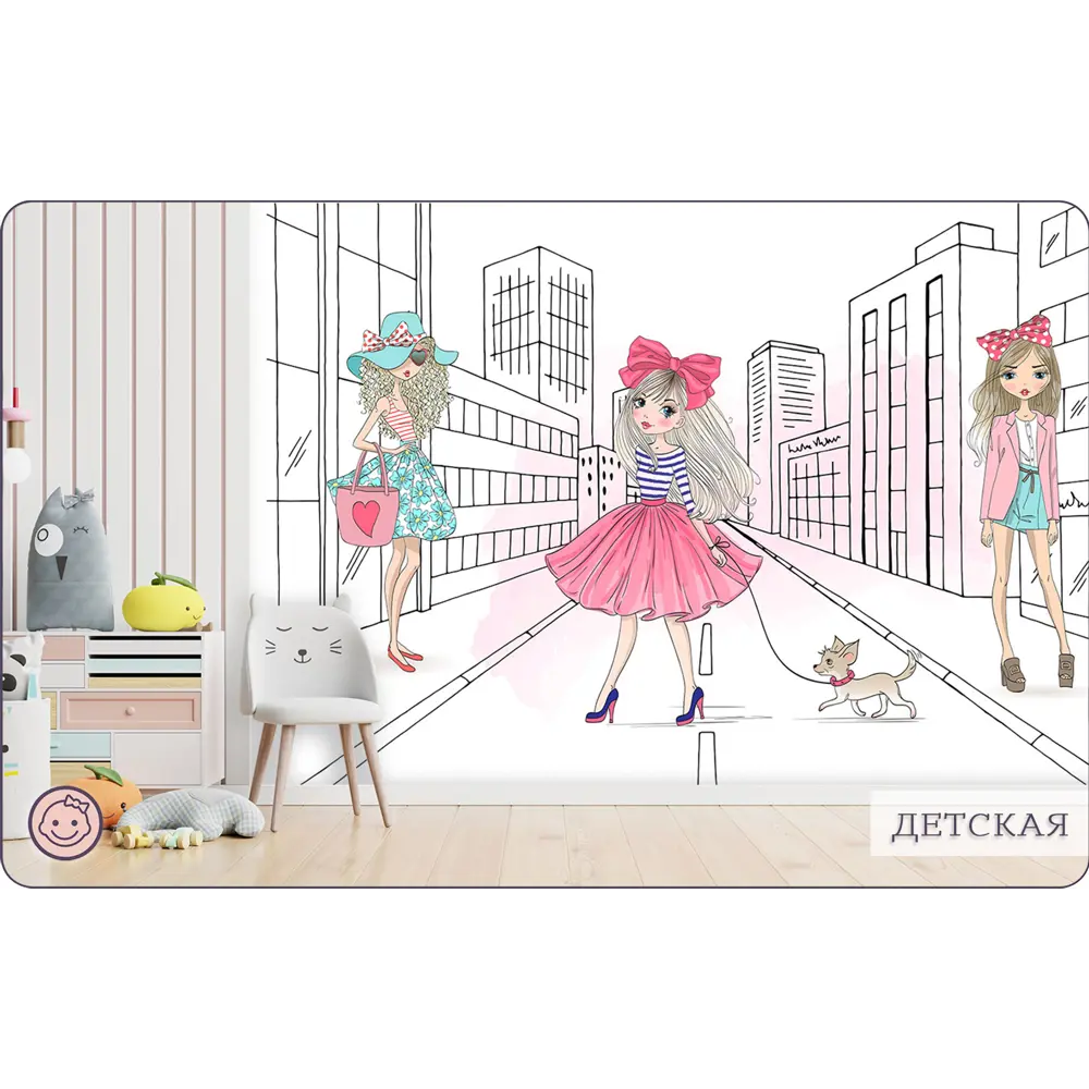 Фото 10 Фотообои флизелиновые Bartonwall 200x270 см Девушка с собакой Фото 10 Фотообои флизелиновые Bartonwall 200x270 см Девушка с собакой