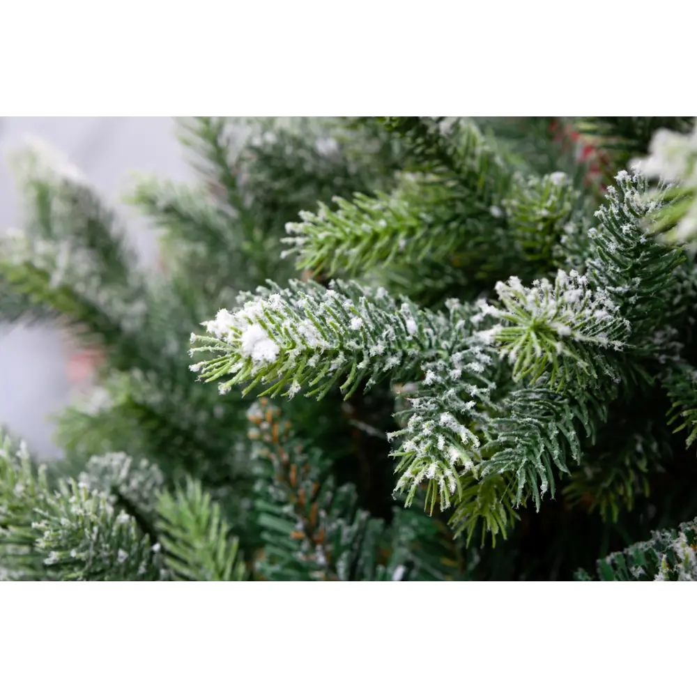 Фото 3 Искусственная Ель Crystal Trees Лаки заснеженная с ягодами 230 см. Фото 3 Искусственная Ель Crystal Trees Лаки заснеженная с ягодами 230 см.