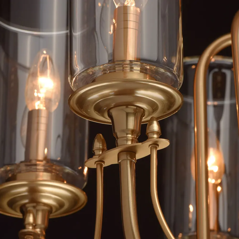 Фото 6 Люстра подвесная Mw 606210184 6 лампы 12 м² цвет латунь