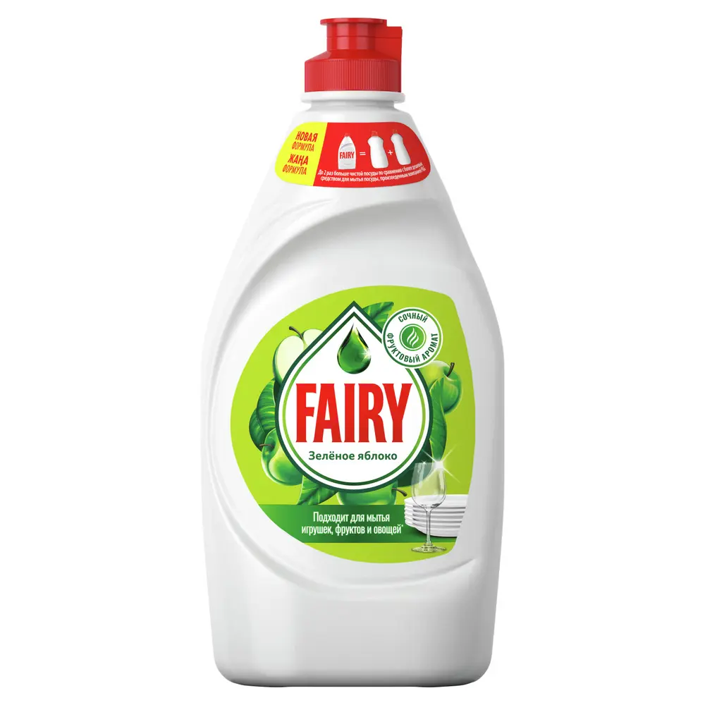 Фото Средство для мытья посуды Fairy Зеленое Яблоко 450 мл Фото Средство для мытья посуды Fairy Зеленое Яблоко 450 мл