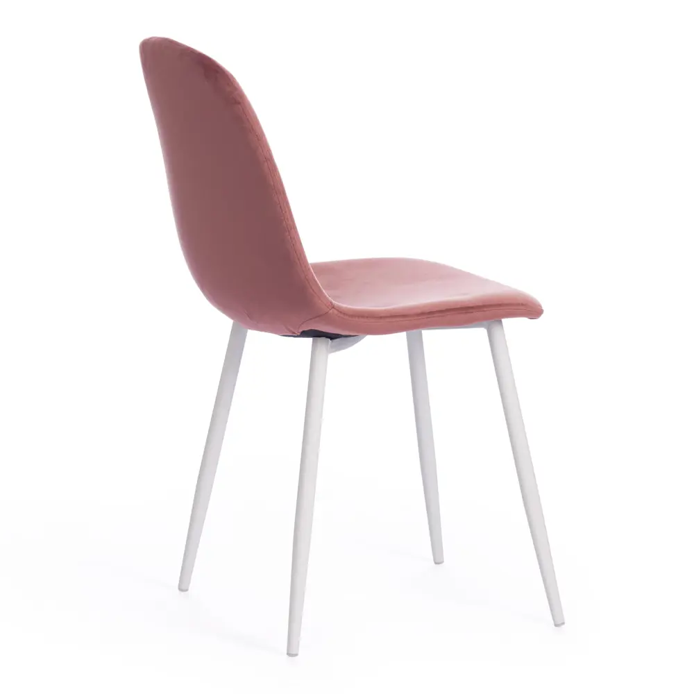 Фото 5 Комплект стульев 4 шт Tetchair Breeze 53x53x44 см вельвет цвет коралловый/белый Фото 5 Комплект стульев 4 шт Tetchair Breeze 53x53x44 см вельвет цвет коралловый/белый