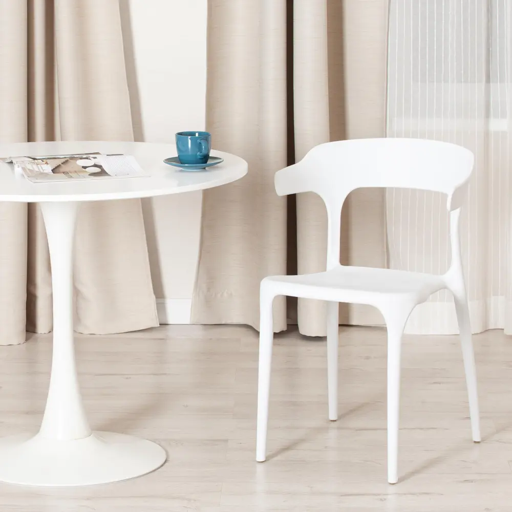 Фото 3 Комплект стульев 4 шт Tetchair Ton 74x52x45 см пластик цвет белый