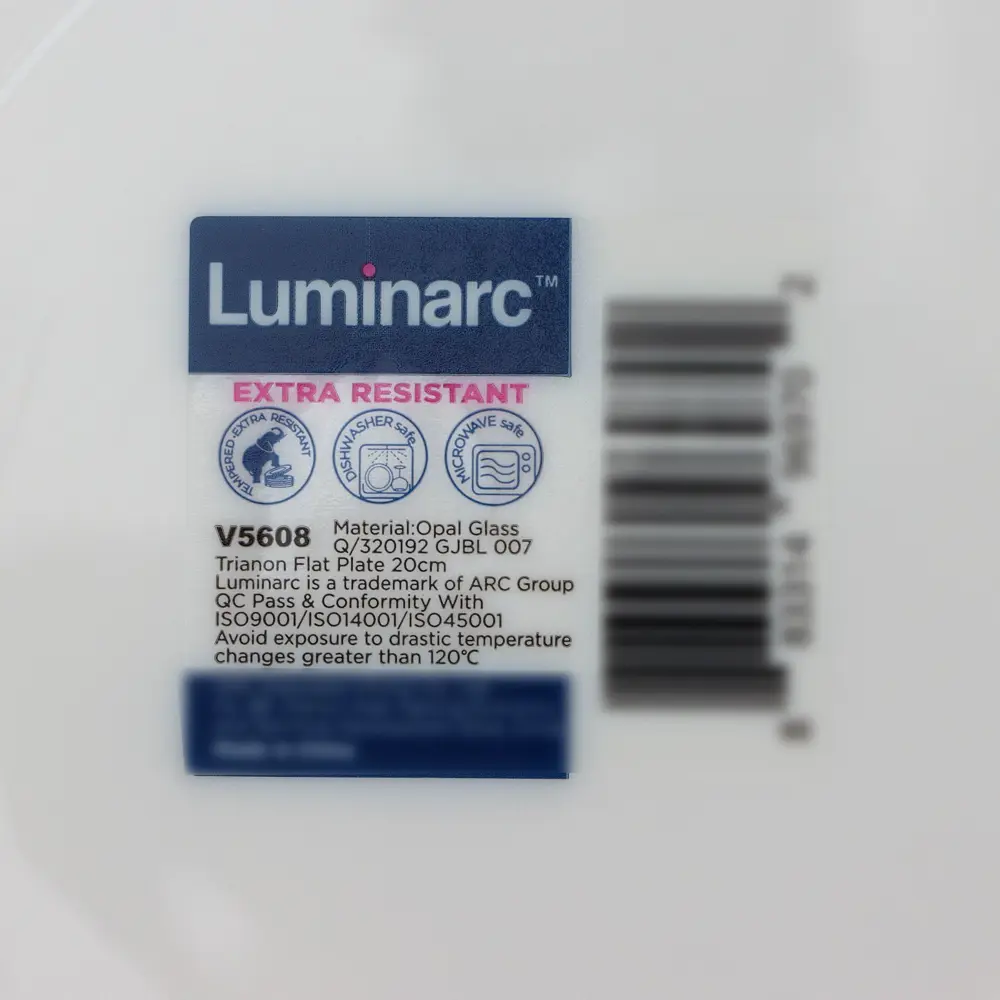 Фото 6 Набор тарелок 6 шт Luminarc Trianon 20x20 см керамика цвет белый Фото 6 Набор тарелок 6 шт Luminarc Trianon 20x20 см керамика цвет белый